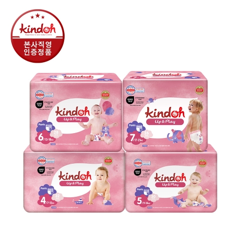 킨도 업앤플레이 팬티형 기저귀 7단계 점보 26매x3팩	
