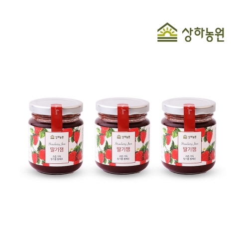 [상하농원] 과즙가득 딸기잼 150g x 3병