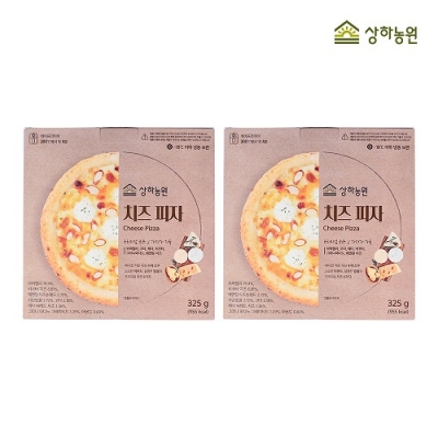 [상하농원] 48시간 저온 숙성으로 더욱 쫄깃한 수제 화덕 치즈 피자 325g x 2개
