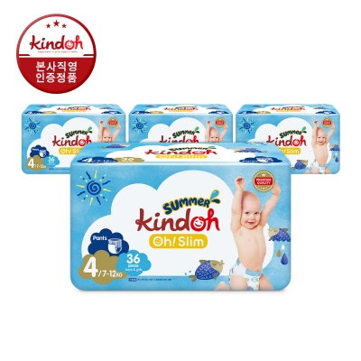 킨도 오슬림 썸머팬츠 4단계 대형 36매x4팩