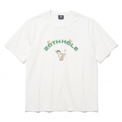 투에니더그 골프 프린트 남성 반팔 티셔츠 [WHITE]