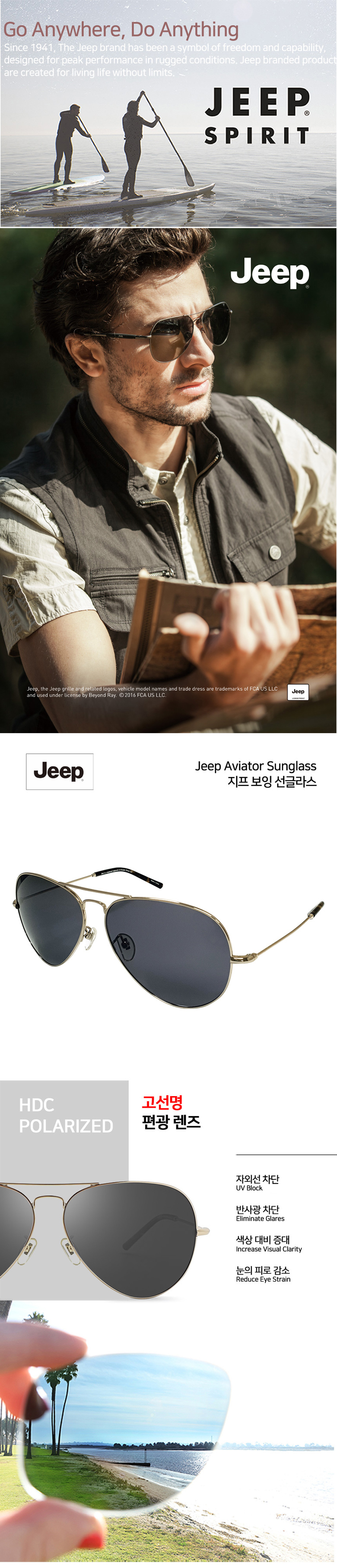 [Jeep 지프] 편광 보잉선글라스 JELW6141L_S18